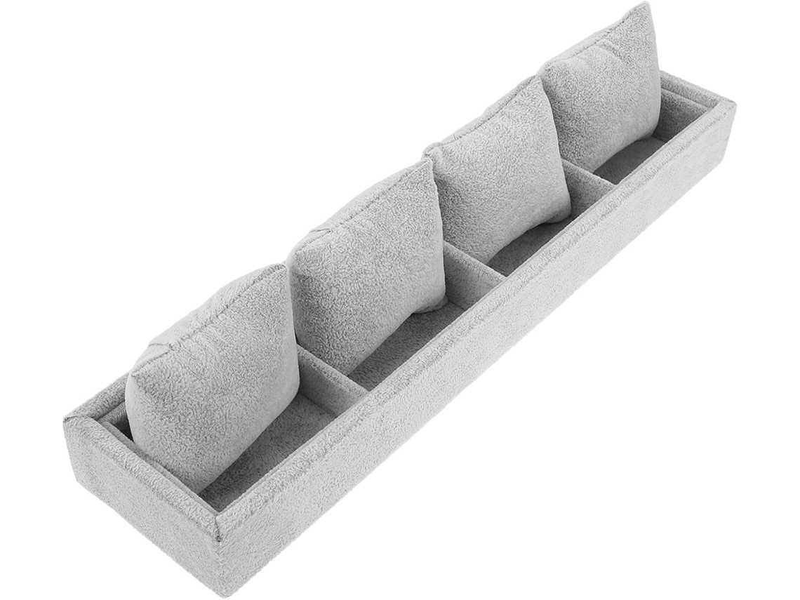 Elegante Bandeja Pulseras Terciopelo Hielo Almohadillas Individuales Guardar Exhibir Forma Segura Joyas