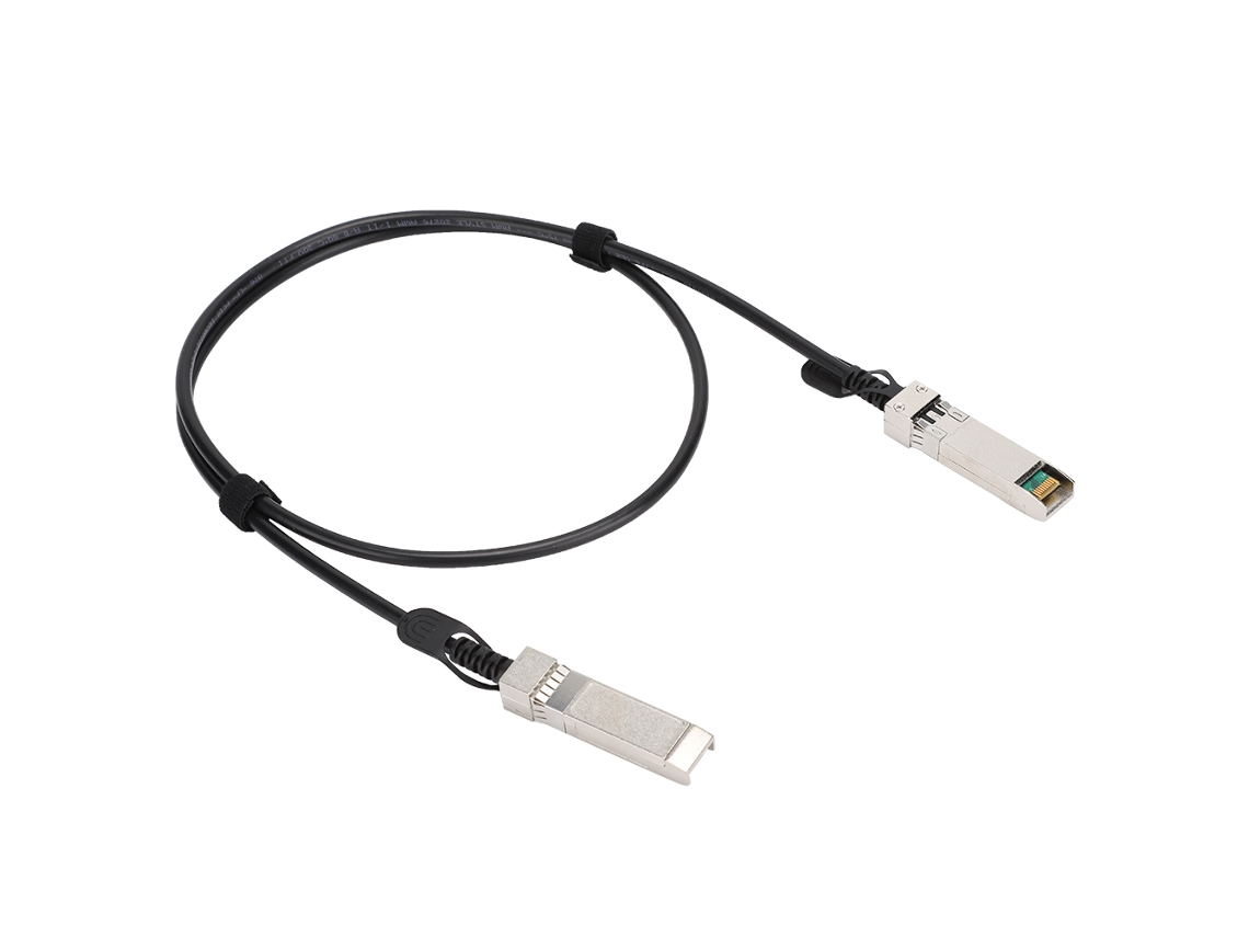 Cable Dac Sfp A Sfp De 25 Gbps De Pvc Negro Para Routers, Firewalls, Tarjetas De Red Y Transceptores, 1 M