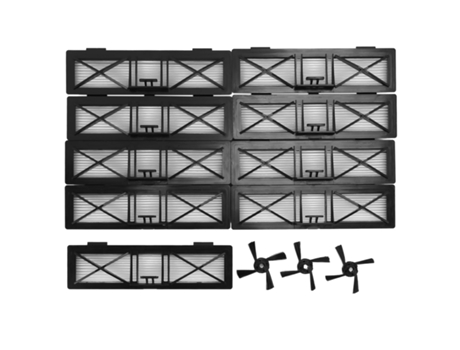 9X filtro Hepa 3X Cepillo Lateral para Neato Botvac D3 D4 D5 D6 D7 D70 D75 D80 D85 conectado Botvac 75E 80 85 piezas de filtros de cepillos