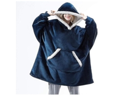 2026-chaqueta Manta Deslizante De Terciopelo De Cordero Oversized Para Dormir Y Relajarse Suave Y Caliente