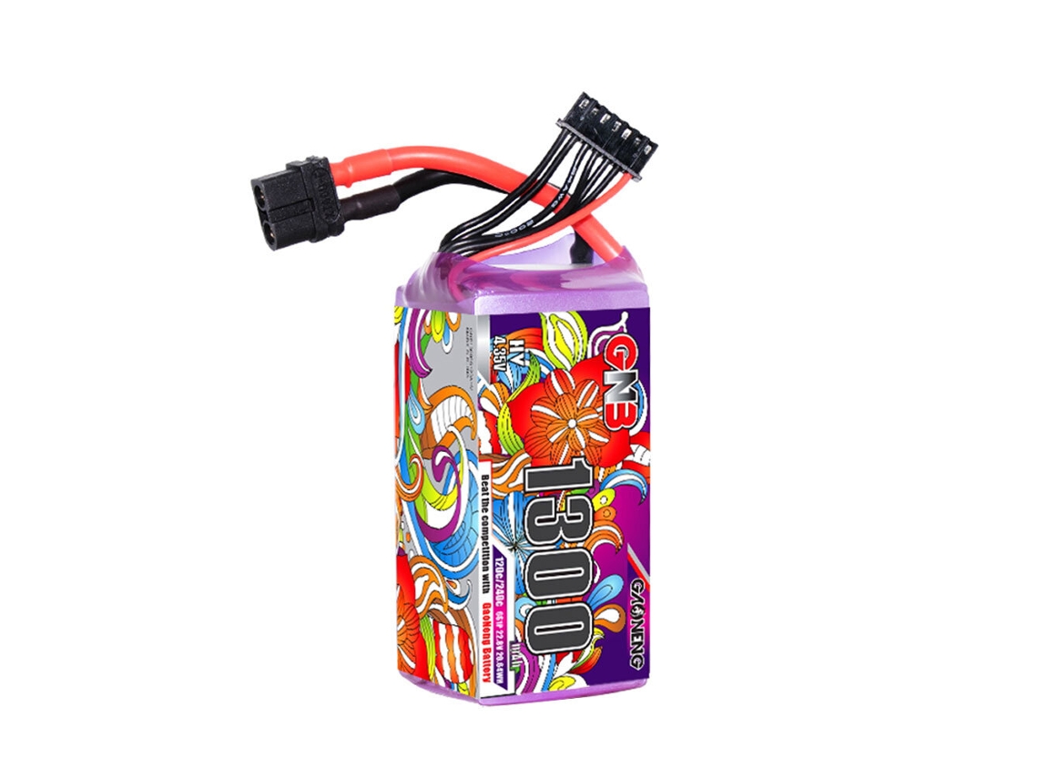 Batería Gaoneng GNB 6s 22,8 V 1300 mAh HV 120 C Lipo XT60 Plug para Geprc Mark5 Nazgul5 Evoque F5D F5 F6 FPV Racing Drone
