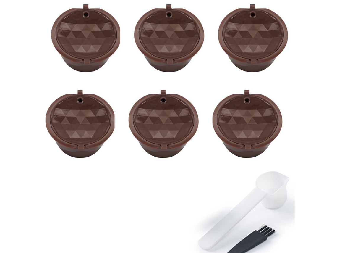 6 cápsulas de café reutilizables para Dolce Gusto Brown Digitallab