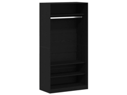 Armario con almacenaje, Roble Negro, 100x50x200 cm, MAISON EXCLUSIVE
