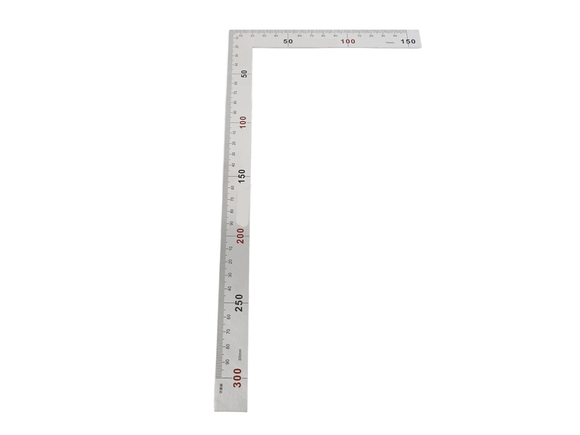 Regla Angular De 90 Grados, 300x150 Mm, Herramienta De Medición De Acero Inoxidable (01)