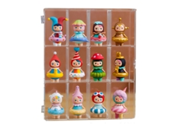 Vitrina transparente con cierre para figuras y muñecos, soportes para coleccionistas de anime.