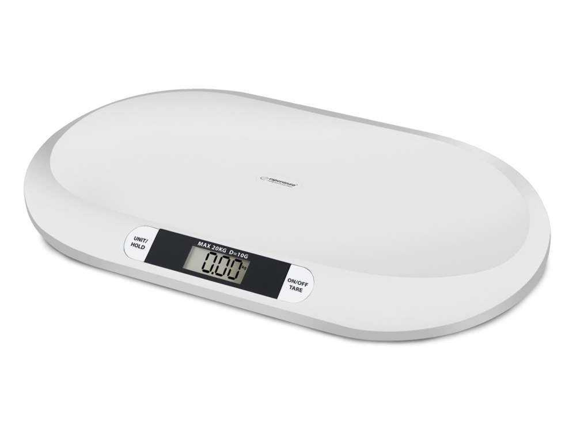 Balanza TECHWOOD Digital (20 Kg) Infantil (Blanco)