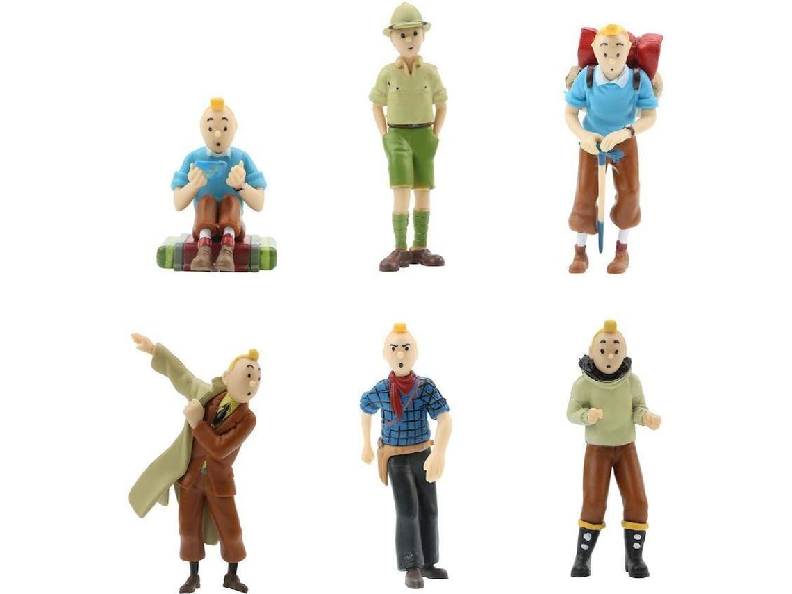 Set de Figuras Aventuras de Tintin (6 unidades - 5 - 8 cm)