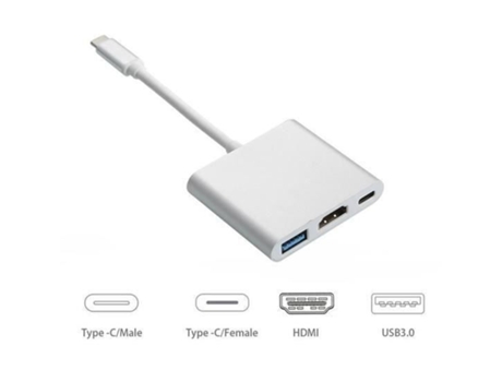 Adaptador USB 3.0 tipo C USB-C a HDMI para el nuevo Macbook compatible con HDMI de Apple