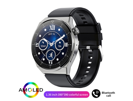 SHAH ARPAN Smart Watch HK46 Monitor de salud de llamadas Bluetooth, plateado
