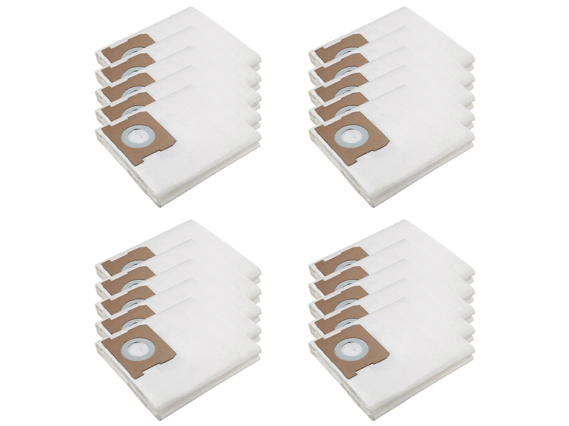 20pcs Vacuum Cleaner Dust Bags For Karcher Wd1 Compact Battery Replaces 2.863-297.0 Sweper Dust Bin Replacement Parts