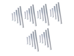 Reglas Rectas De Aluminio De 30 Piezas, Reglas Metálicas Prácticas Para La Escuela Y La Oficina.