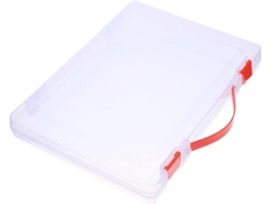 Besportble Caja De Pp Healeved Y Escritorio Sencillo Con Cierre De Clip 31,00 X 23,00 X 3,50 Cm Pulgadas -c...
