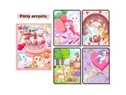 Cuaderno de dibujo infantil MDUG reutilizable para acuarela con estampados de animales de dibujos animados (Estilo 2)