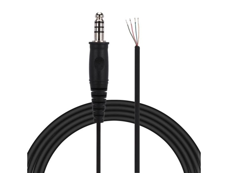HURRISE Cable de auriculares para helicóptero, Cable adaptador de resorte de repuesto Diy para conector