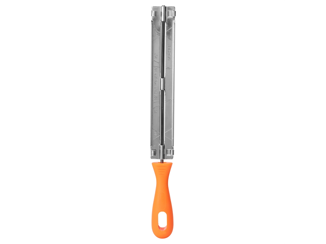 Limas De Afilado Mecánicas De 4 Mm Para Motosierra Con Mango De Plástico. Herramienta Para Trabajar La Madera