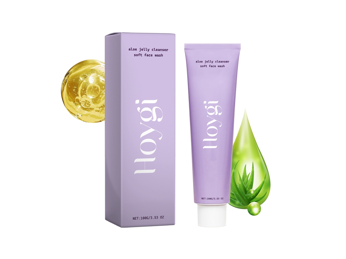 Gel facial de limpieza profunda con aloe vera para una piel sana.