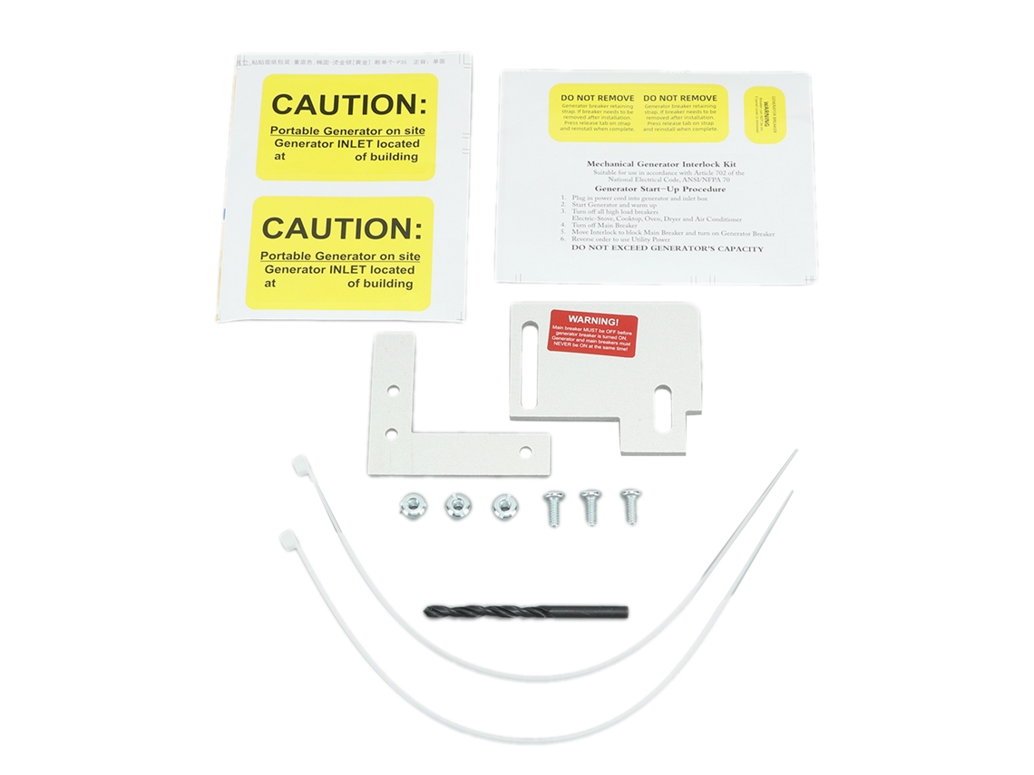 Kit De Interbloqueo Para Generador Placa De Aluminio Para Paneles Cutler Hammer Ch Serie 150 200 Horizontal