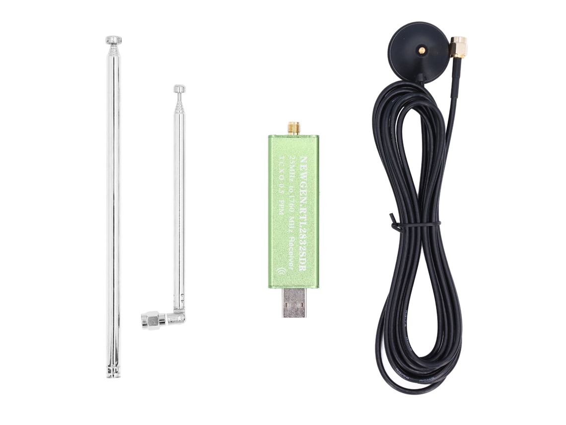 Kit Radio Definido Por Software Sdr Rtl2832u R820t2 Receptor Escáner Tv Banda Completa 25-1760mhz
