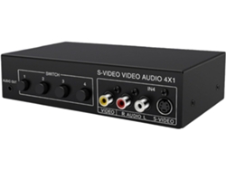 Conmutador De Audio Y Vídeo S 4x1, 4 Entradas, 1 Salida, Consola De Juegos, Accesorios Para Cine En Casa.