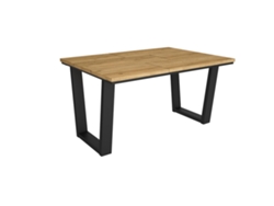 Mesa Comedor, 140x90x74cm, Para 6 Comensales, Muebles Comedor, Roble