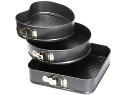 Un Kit De 3 Moldes Desmontables (redondo, Cuadrado Y En Forma De Corazón)*