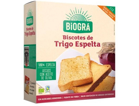Bio Biscotes Espelta Sin Azúcar BIOGRÁ (270 g)