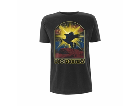 Camiseta ROCKINSTONE Foo Fighters caballo alado (XXL)