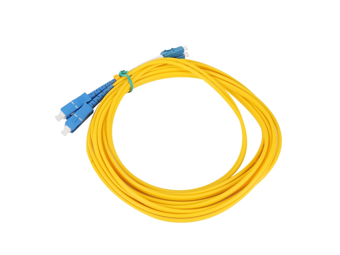 Cable De Fibra Óptica Sc Lc 9.8ft, Jumper De Fibra Monomodo Pvc, Cordón De Parche Para Redes