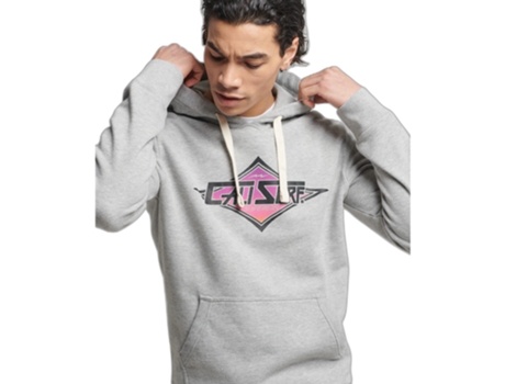 Sudadera para Hombre SUPERDRY (Algodón - L - Gris)