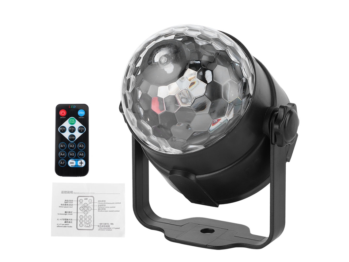 Bj-projetor Led De Luz De Cena Mini Para Festa Ktv Com Controle Remoto