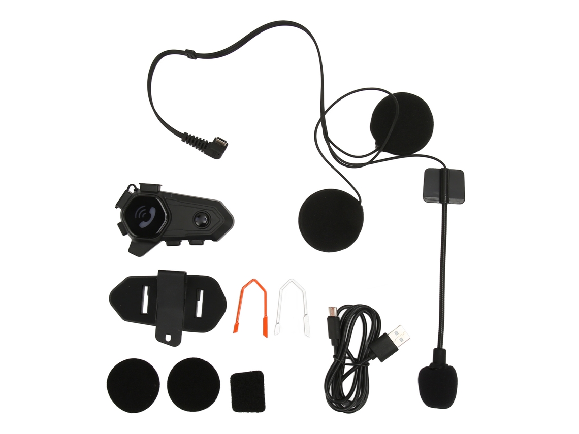 Auriculares Bluetooth Para Casco De Motocicleta V11s Ip67 Resistentes Al Agua Con Intercomunicador Y Sonido Estéreo Hifi.