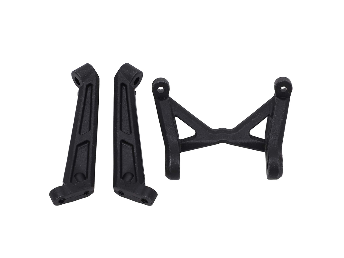 Mali acessório de Carro Rc Torre de Choque Dianteira e Traseira Plástica Preta para Zd Racing 1/7 Mx 07 Upgrade