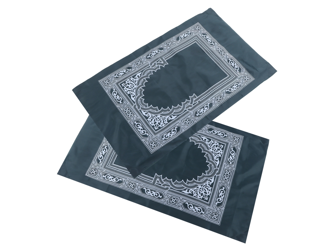 2pcs Tapete de Oração Portátil Antivento Impermeável Material Premium Viagem Islâmico