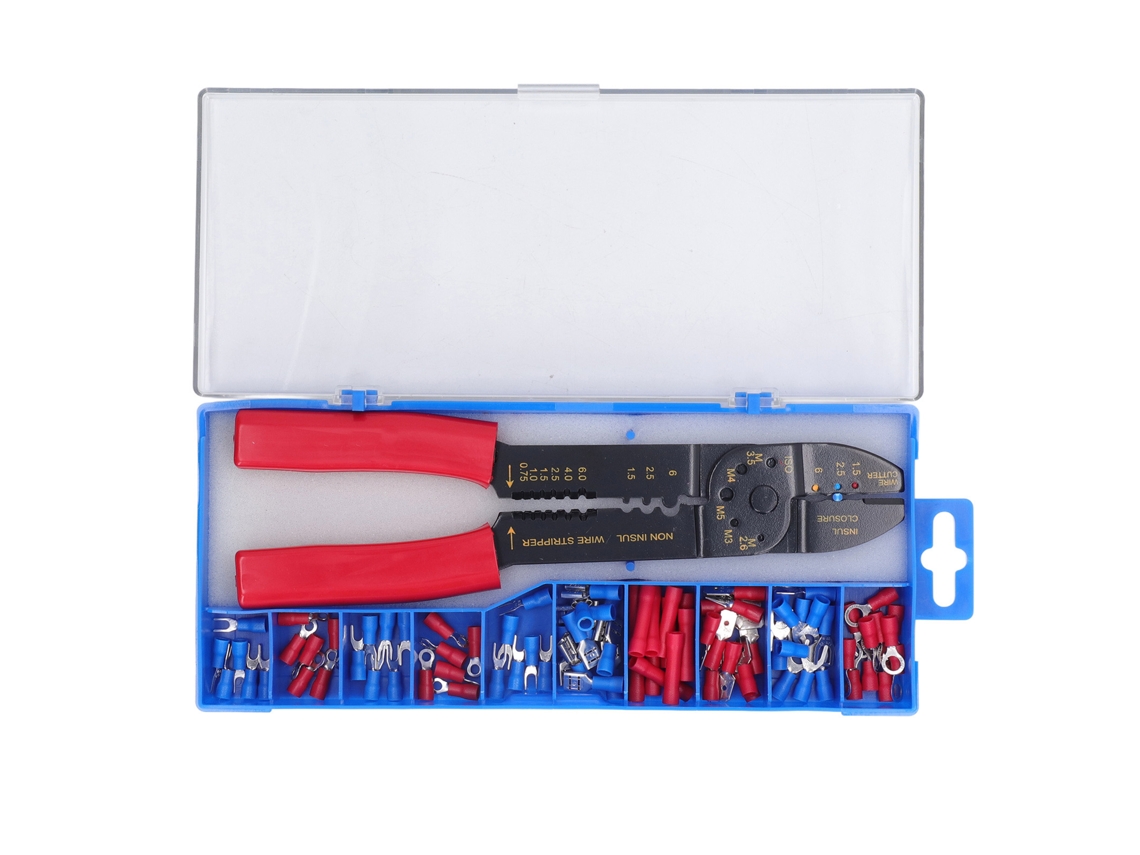 Kit De Herramientas Para Crimpar Terminales De Cables Aislados De Pvc Con Alicates De Crimpado Para Proyectos Eléctricos