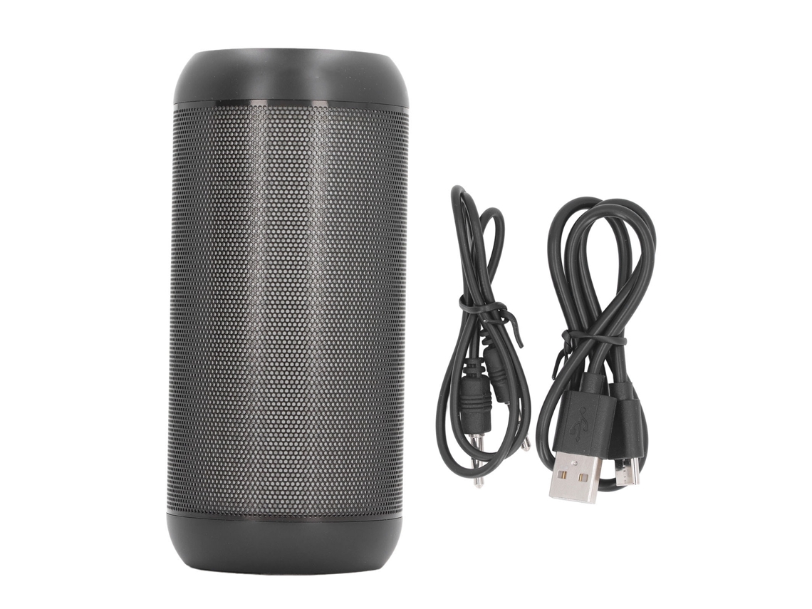 Altavoz Bluetooth Portátil E Impermeable Con Luz Ambiental Para Uso En Exteriores - Negro