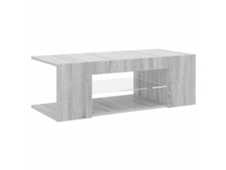 Mueble TV con luces LED 90x39x30 cm Gris Sonoma MAISON EXCLUSIVE