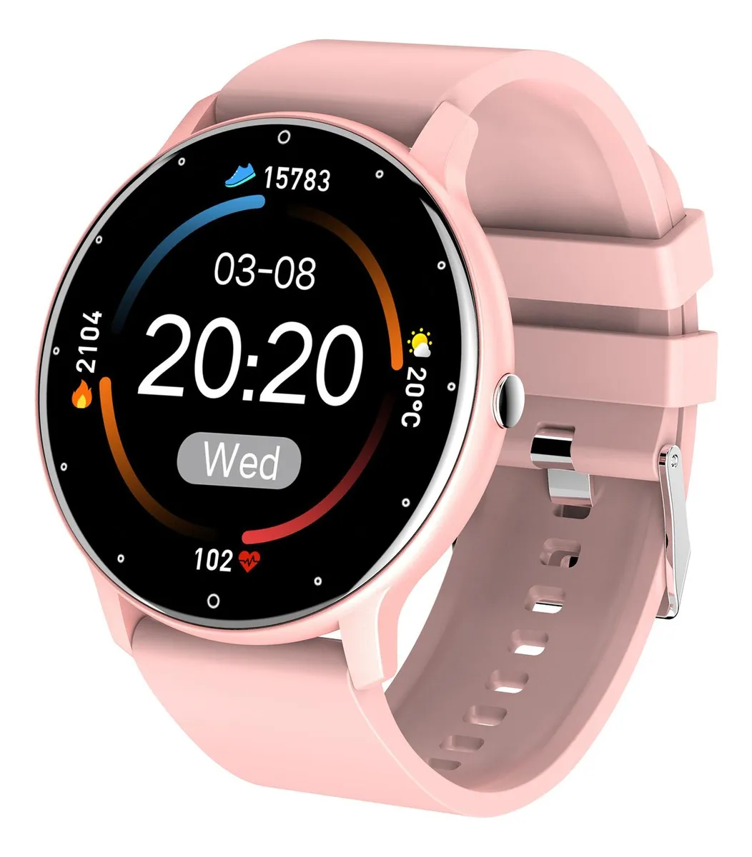 Reloj inteligente Vayotoy con 8 modos de actividad y seguimiento de actividad, color rosa