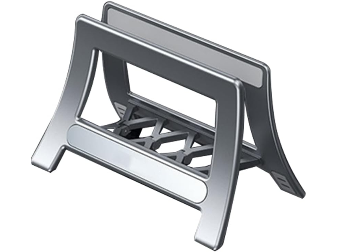 Soporte Vertical Para Portátil, Estación De Acoplamiento Universal Para Ordenador De Sobremesa Y Tablet, Plegable, Gris.