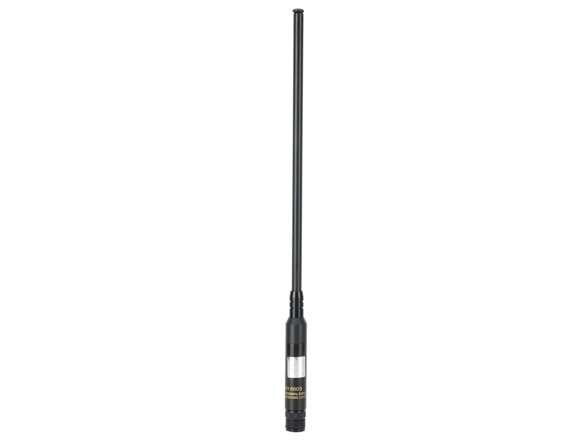 Antena Extensible Para Radio Walkie-talkie De Doble Banda Uhf/vhf 144/430mhz Con Conector Bnc