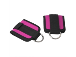 Tobilleras Vylara Gym Workout con anilla en D para fitness, 1 par (rojas)