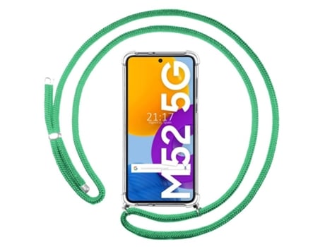 Carcasa Samsung Galaxy M52 5G TUMUNDOSMARTPHONE Colgante Verde