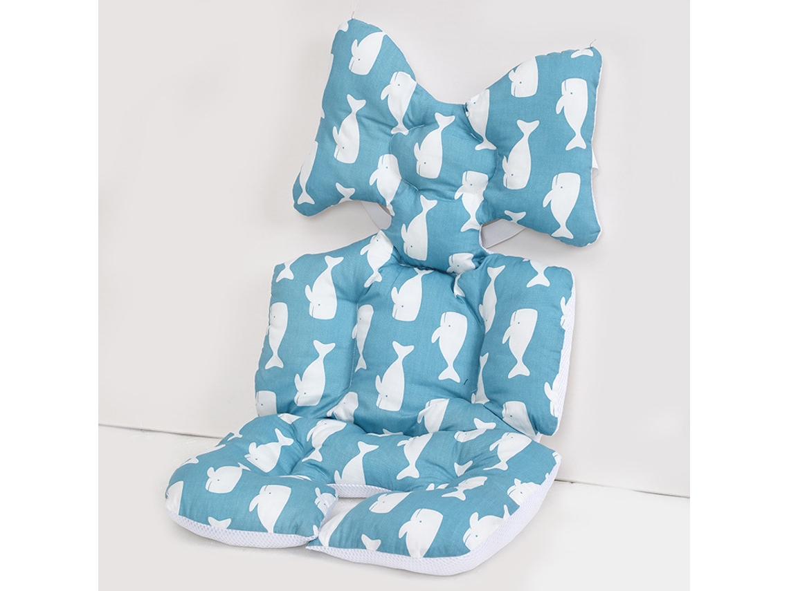 Cojín Para Asiento De Cochecito, Cojín Para Asiento De Coche De Bebé De Doble Cara, Transpirable Y Suave Cuich