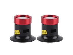 2 Lupas De 10 Aumentos Para Reparación De Relojes - Herramienta Profesional Con Material Duradero