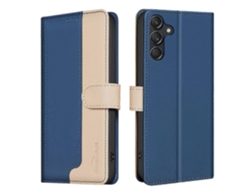 Funda De Piel Compatible Con Samsung Galaxy S25 Fe, Tipo Cartera Con Rfid Y Detalles De Colores