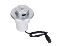 Carregador Usb Embutido Para Mesa Sofá Desktop, 3 Portas, Carregamento Rápido, Material Abs