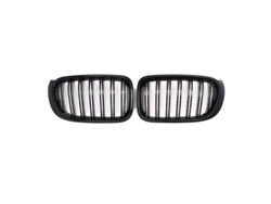 Rejilla de parachoques delantera, ABS, compatible con BMW X3 y X4, color negro brillante OEM