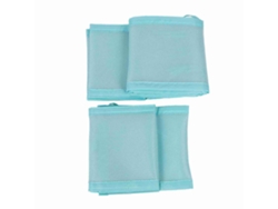 Protector De Cuna Ajustable De Malla Transpirable Para Cuna De Tamaño Estándar, Azul Cielo.