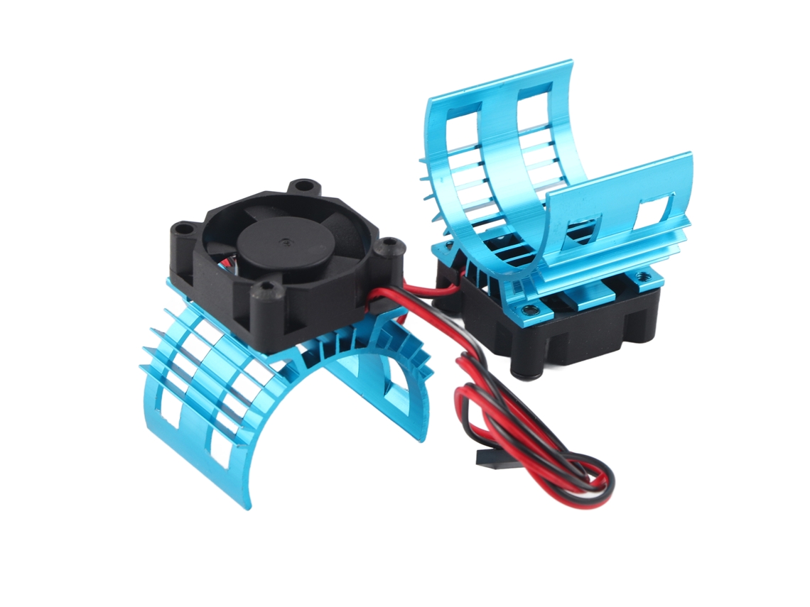 Motor de ventilador sin escobillas 3650 para coche RC, azul
