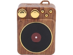 Altavoz De Música Retro V5.0, Portátil Con Parte Trasera Magnética, Acabado Granulado.
