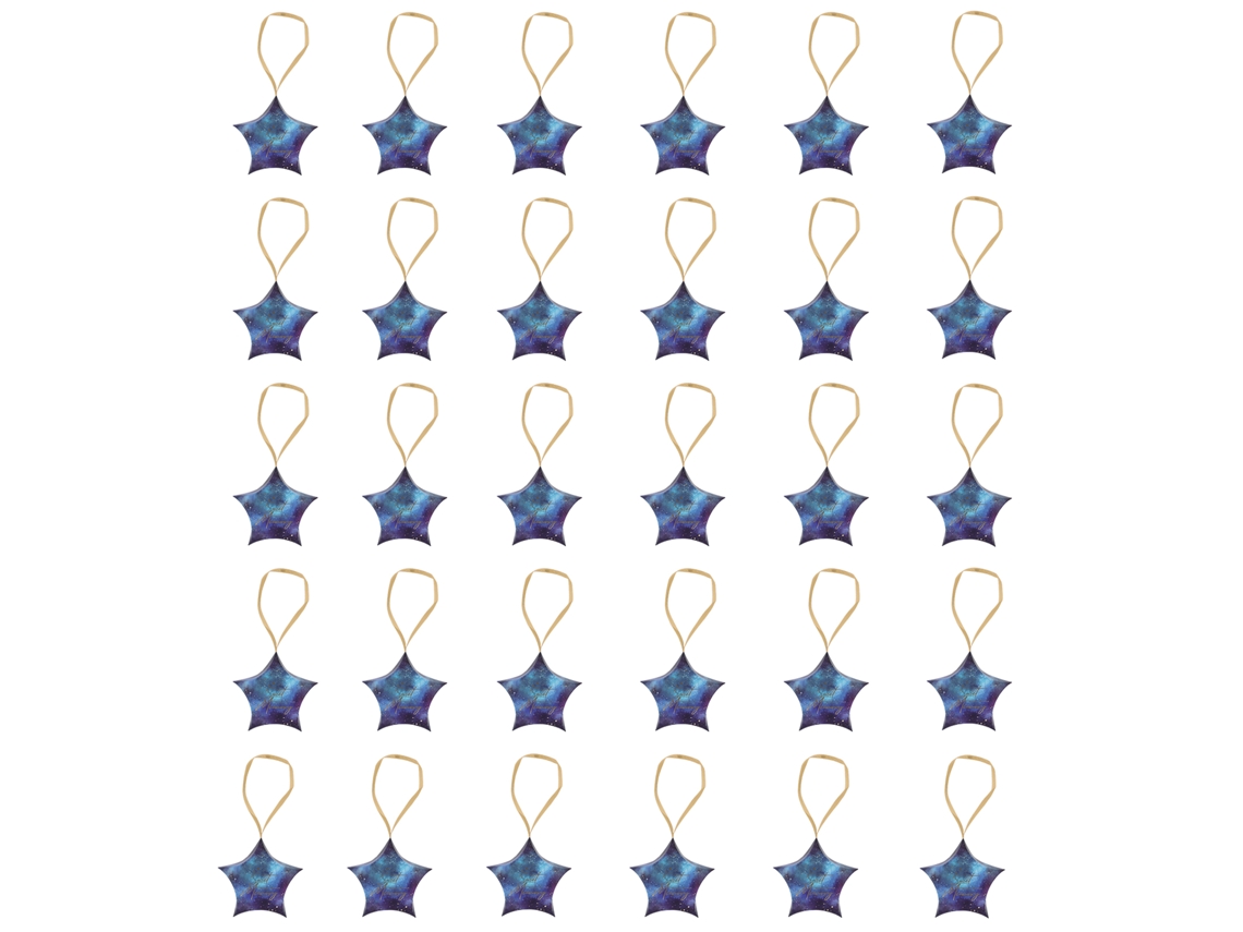 30 Cajas De Dulces Azules Con Forma De Estrella Para Bodas, Baby Showers Y Fiestas.